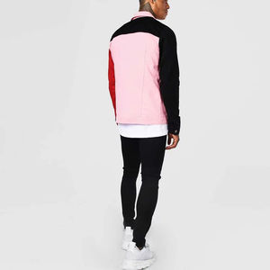 Chaqueta Vaquera de Moda para Hombre, Corte Ajustado, Casual, para Adolescentes y Jóvenes, Chaquetas y Abrigos Vaqueros, Chaqueta Vaquera para Hombre - Product Image 3