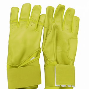 Guantes de Bateo de Cuero Blanco KATBROS INDUSTRIES, Unisex, para Adultos, Ligeros, Acolchados, con Cierre de Velcro, Tejido Derecho - Product Image 4