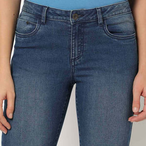 Jeans de Mezclilla para Mujer 2026, Corte Regular, Transpirables, Ecológicos, Cintura Media, Estilo Vintage, Rectos, Largura al Tobillo, 100% Algodón, OEM - Product Image 4