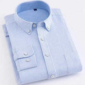 Chemises décontractées en coton à manches longues respirantes pour hommes, personnalisables, vente en gros 2026 – Chemises à carreaux pour hommes, vêtements masculins - Product Image 3