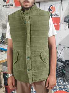 Gilet professionnel pour homme, boutonné, décontracté, grande taille, vêtement d'extérieur d'été, longueur standard, couleur unie, tissu tissé, col montant en dentelle - Product Image 5