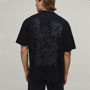 T-shirt personnalisé pour homme, imprimé sur mesure, OEM, motif graphique, streetwear, manches courtes, col rond, vêtement décontracté, haut tendance - Product Image 1