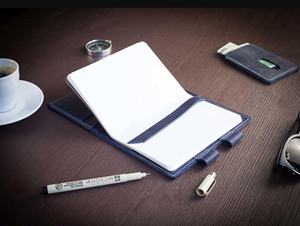 Couverture de carnet en cuir de qualité supérieure, rechargeable, pour réunions et planification NBC-0052 - Product Image 4