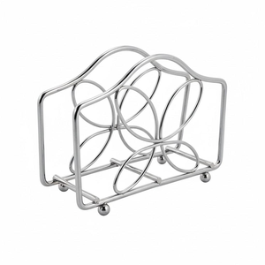 Porta Servilletas de Metal con Acabado Bronce para Decoración de Mesa de Comedor, Hogar u Oficina, Porta Servilletas Hechos a Mano - Product Image 2
