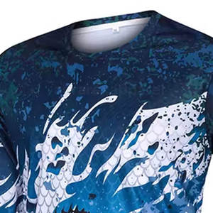 Chemise de pêche à manches longues 100% coton pour homme, séchage rapide, vêtements d'extérieur, sublimation - Product Image 3