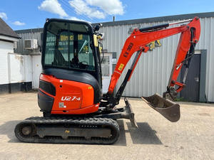 Mini-excavatrice Kubota U27-4, excavatrice hydraulique diesel sur chenilles, 38 tonnes, excavatrice compacte pour la construction de jardins - Product Image 2