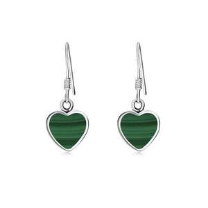 Boucles d'oreilles pendantes vintage en pierre naturelle de malachite Dreamshow, unisexe, en laiton plaqué or, bijoux de fiançailles - Product Image 5