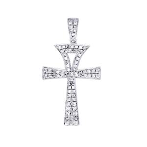 Colgante Clásico Unisex de Oro Blanco de 10K con Letra Hip Hop, Diamante Redondo Cultivado en Laboratorio, Certificado por GIA, para Regalo - Product Image 3