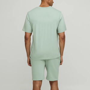 Ensemble de jogging 2 pièces pour homme, coupe classique, haute qualité, été, logo imprimé en 3D personnalisé, polyester/coton lourd 320 g/m² - Product Image 2