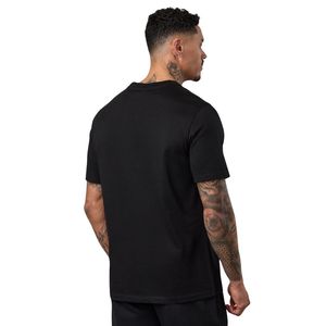 Camiseta de jersey negra premium con cuello redondo para hombre, manga corta, transpirable, ligera, atlética, para correr, fitness, gimnasio, entrenamiento, informal - Product Image 2