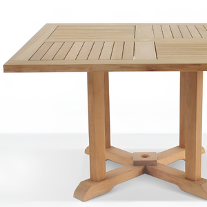 Mesas de Centro Extensibles Modernas Hechas de Madera de Teca Envejecida de Alta Calidad con Acabado Liso, Perfectas para el Hogar - Product Image 2