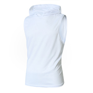 Hood Tank Top <b>Men</b> Custom Gym <b>Hoodie</b> Tank <b>Sleeveless</b> Fitness Wear Cotton Streetwear Bulk Apparel Supplier - Product Image 5