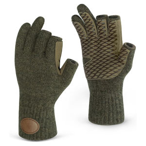 Gants de pêche sans doigts en polyester de haute qualité, avec sangle de poignet réglable, antidérapants, entièrement personnalisables, unisexes, toutes saisons, gants chauds - Product Image 2