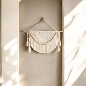 Best Selling Macrame <b>Tapestry</b> Wall Hanging Handmade Wall Art Boho Dorm Decor Macrame Wall Hangings - Product Image 3