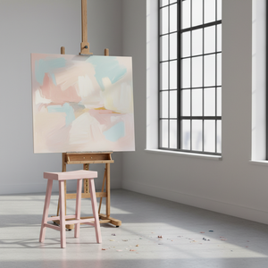 Taburete Alto Redondo Moderno de Madera de Caucho - Duradero y Ligero - Product Image 5