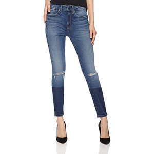 Pantalones Vaqueros Rectos Personalizados al por Mayor para Mujer, Corte Regular, Cintura Media, Ecológicos, 100% Algodón, Transpirables, de Secado Rápido, para Verano - Product Image 1