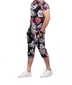 Slips de bain string personnalisés pour hommes, motif végétal imprimé par décoloration, taille ultra-basse élastique, séchage rapide, tissu tricoté, shorts sexy - Product Image 5