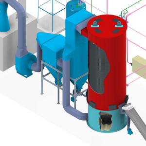 เครื่องทำความร้อนน้ำมันชีวมวลอุตสาหกรรมแบบ CFB หม้อไอน้ำแบบท่อน้ำ ระบบถังคู่ 1–8 Mcal - Product Image 1