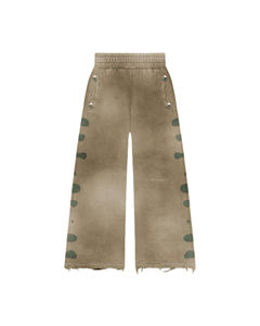 Conjunto de Sudadera con Capucha y Pantalones Deportivos Unisex Personalizado 2026, con Estampado, Bordado, Apliques, Efecto Desgastado, Corte Recortado, Lavado Ácido, con Cremallera y Estilo Acampanado - Product Image 5