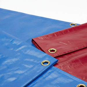Bâche PE imperméable de haute qualité, bleue, pour extérieur, enduite, double face, résistante aux déchirures, pour camions et couvertures de cargaison - Product Image 4