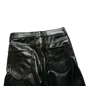 Pantalons en cuir pour hommes, style tendance, respirants, en vente, pantalons en cuir pour hommes de qualité supérieure à bas prix - Product Image 4