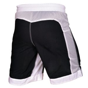 Shorts de boxe Muay Thai pour hommes MMA 100% polyester, écologiques, extensibles, respirants, séchage rapide, légers, noirs, pour l'entraînement - Product Image 3
