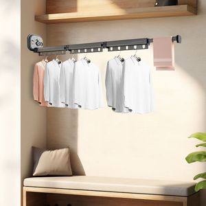 Tendedero Plegable de Pared de 127.5cm, Organizador de Ropa de Metal Resistente para Uso en Interiores y Exteriores, Tendedero Ahorrador de Espacio - Product Image 2