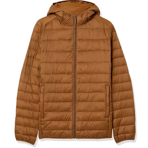 Men's Stylish High Street Trendy <b>Winter</b> Bubble Puffer <b>Jacket</b> with Stand-Up Collar Front Logo Breathable Quick-Dry Fabric - Product Image 1