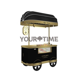 Yourtime Ice Cream Bike Cart Calle al aire libre Personalizado Plegable Mobile <span class=keywords><strong>Food</strong></span> Cart Electric Sast Sood Cart Electric <span class=keywords><strong>Food</strong></span> Truck - Product Image 1