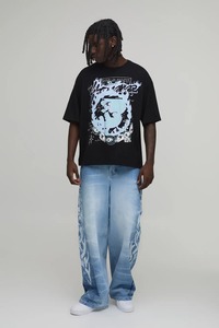 men oversized boxy fit shirt drop shoulder loose fit heavy cotton streetwear <b>tshirt</b> bulk order wholesale supplier manufacturer - Product Image 6