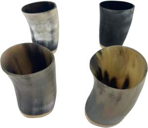 High Quality Handmade European Style Love Buffalo Horn Shot Glass with Custom Size for Restaurant Use - Product Image 3