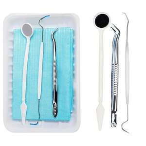 Spatule de remplissage en résine composite dentaire avec miroir, instrument buccal manuel ergonomique certifié CE - Product Image 1