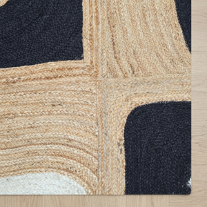 Premium <b>Large</b> Braided 100% Organic Jute Area <b>Rug</b> Handcrafted Bohemian Style Geometric Pattern Eco-Friendly <b>Rug</b> - Product Image 3