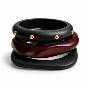 Bracelet d'anniversaire en bois fait main, jonc en bois de qualité supérieure, bijou de poignet de créateur, accessoire de mode, cadeau mémorable pour femme - Product Image 6