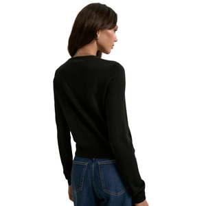 Premium Women Merino Silk <b>Cardigan</b> Smooth Knit <b>Button</b> Down Long Sleeve Sweater for Work Casual Styling - Product Image 3