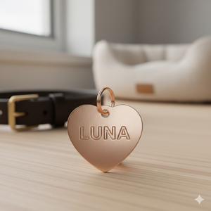 Etiqueta de identificación personalizada de metal para mascotas, grabada con el nombre de perro o gato, barata y al por mayor, para collar. - Product Image 2