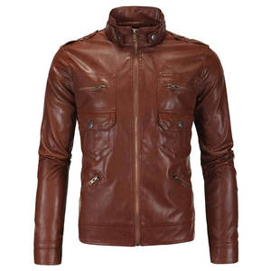 Cheap <b>Leather</b> <b>Jacket</b> for Sale Trendy Motorcycle Fashion Coat Custom Sizes Mens Womens Bulk Wholesale Factory Direct Supplier - Product Image 2