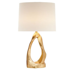 Lámpara de mesa de lujo con diseño de palmera dorada y pantalla de tela negra, base de resina tropical moderna, luz decorativa para dormitorio. - Product Image 2