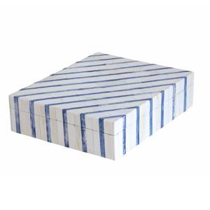 Moderna Caja de Joyería Rectangular con Incrustaciones de Hueso y Organizador de Almacenamiento con Diseño Grabado - Product Image 2