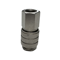 Raccord rapide pneumatique en laiton de type mini européen, nickelé, compatible OEM et interchangeable avec le type Rectus 21