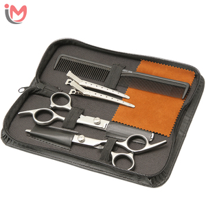 Multi-Color Rainbow <b>Barber</b> Scissor Set Steel Shears Hollow Ground <b>Blades</b> 15-Piece Tool Kit for Salon OEM Wholesale - Product Image 5