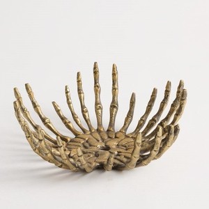 Cubo de metal plateado con forma de esqueleto sentado para Halloween, para vino, hielo, dulces, centro de mesa gótico para fiestas - Product Image 5
