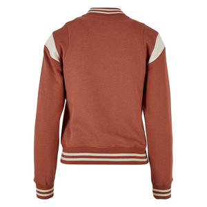 High Quality Breathable <b>Sheep</b> <b>Skin</b> Women's Winter Varsity <b>Jacket</b> with Embroidery Logo Regular Fit OEM Custom Service - Product Image 3