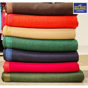 Couverture Raschel d'hiver luxueuse, douce et chaude, 2,5 kg, couleur camel unie, en polyester, pour la maison et l'hôtellerie - Product Image 3