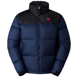 Blouson d'hiver matelassé pour homme, col montant, en duvet et coton, imperméable, coupe-vent, zippé, avec logo personnalisé, idéal pour la marche et la randonnée - Product Image 2