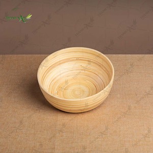 Saladier en bambou personnalisé, classique, jetable, fabriqué à la main à partir de bambou naturel pour les fêtes, la maison, les restaurants, les repas - Product Image 4