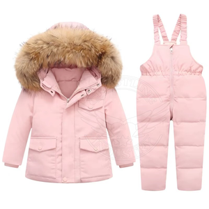 Conjunto de Chaqueta y Pantalones de Esquí para Niñas de Talla Grande AQTQ, Impermeable, Cortavientos, Transpirable, Traje de Nieve Aislado, Cálido para Invierno y Snowboard - Product Image 3