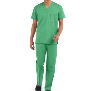 Uniforme d'infirmier pour hommes de qualité supérieure, 100% coton tricoté, tissu respirant à séchage rapide, vêtements médicaux d'hôpital, personnalisable - Product Image 1