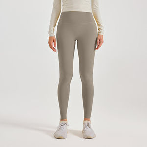 Pantalones de Yoga de Cintura Alta y Largo Completo para Mujer, Talla Grande XS, Estilo Europeo, Spandex/Poliéster, Ecológicos, de Secado Rápido, Cintura Elástica - Product Image 1
