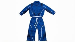 Conjunto Deportivo para Hombre con Estampado Geométrico Naranja, Ropa Deportiva de Satén de Poliéster, Ropa Casual de Otoño - Product Image 5